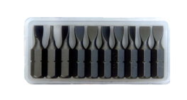 SIFER Juego de puntas planas para taladro 25,4x3,0 mm (10 unidades)