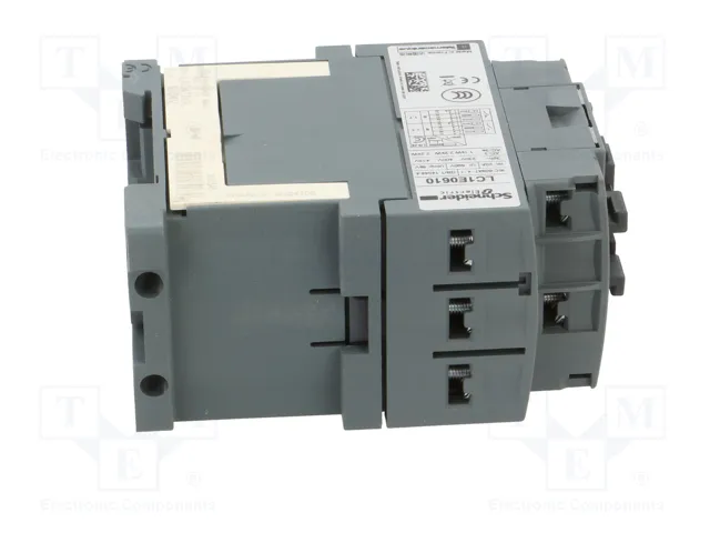 SCHNEIDER ELECTRIC Contactor Easy TeSys LC1E0610BD 3-polar 24VDC 6A SCHNEIDER ELECTRIC Contactor Easy TeSys LC1E0610BD 3-polar 24VDC 6A