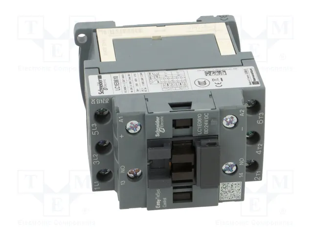 SCHNEIDER ELECTRIC Contactor Easy TeSys LC1E0610BD 3-polar 24VDC 6A SCHNEIDER ELECTRIC Contactor Easy TeSys LC1E0610BD 3-polar 24VDC 6A