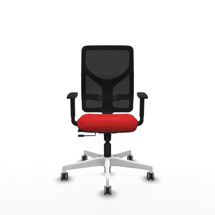 PIQUERAS Y CRESPO Silla de oficina Motilla Rojo y Negro con mecanismo Sincro/Traslack PIQUERAS Y CRESPO Silla de oficina Motilla Rojo y Negro con mecanismo Sincro/Traslack