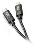 C2G Cable USB Tipo C Macho a Macho USB 2.0 (C-C), 1.8m (6ft), 3A, Hasta 480 Mbps, Reversible, Negro - 88826