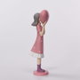 DKD Home Decor Figura Resina Chica Corazón Rosa y Malva