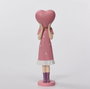 DKD Home Decor Figura Chica Corazon Rosa Malva Resina 8.5 x 31 x 10 cm