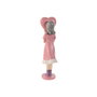 DKD Home Decor Figura Resina Chica Corazón Rosa y Malva