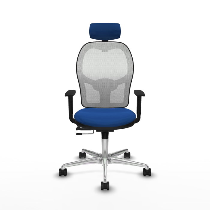 PIQUERAS Y CRESPO Silla de oficina Jorquera Azul y Blanco