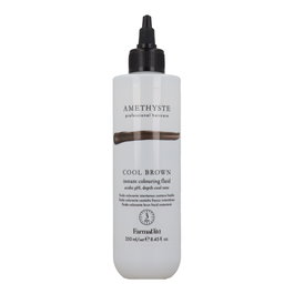 Farmavita Amethyste Fluido Colorante Instantaneo Castaño Frío 250ml - Intensifica y da brillo, neutraliza tonos cálidos