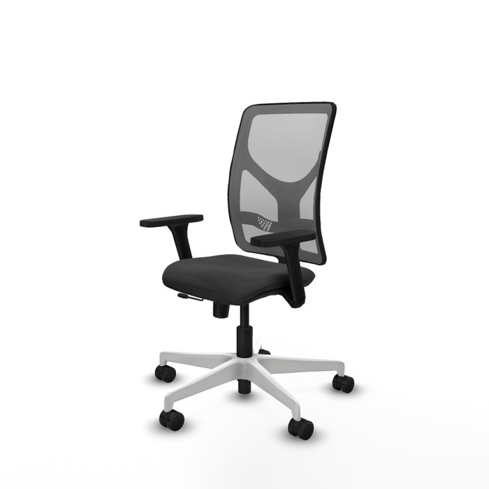 PIQUERAS Y CRESPO Silla de oficina Motilla con mecanismo Sincro/Traslack, Brazos 3D y Malla Gris