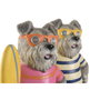 DKD Home Decor Set de 2 Figuras de Perro con LED Multicolor
