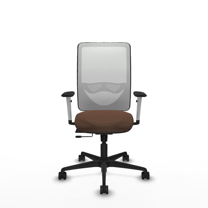 PIQUERAS Y CRESPO Silla de oficina Zulema con mecanismo Sincro/Traslack Marrón y Blanco PIQUERAS Y CRESPO Silla de oficina Zulema con mecanismo Sincro/Traslack Marrón y Blanco