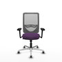 PIQUERAS Y CRESPO Silla de oficina Zulema con mecanismo Sincro, Morado y Gris