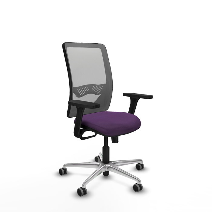 PIQUERAS Y CRESPO Silla de oficina Zulema con mecanismo Sincro, Morado y Gris PIQUERAS Y CRESPO Silla de oficina Zulema con mecanismo Sincro, Morado y Gris