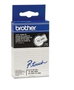 Brother TC-201 Cinta Rotuladora Laminada 12mm x 7,7m Negro sobre Blanco