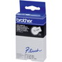Brother Cinta Rotuladora Laminada TC-201 12mm x 7,7m Negro sobre Blanco