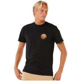 Camiseta de Manga Corta Hombre Rip Curl Passage Tee Negro