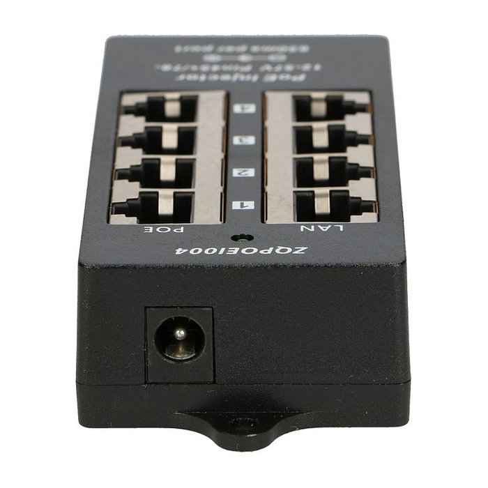 Extralink Inyector PoE de 4 Puertos EX.12646 Negro