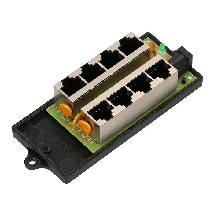 Extralink Inyector PoE de 4 Puertos EX.12646 Negro