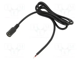 POS Cable de alimentación CC oval 2x0,5mm² 1m