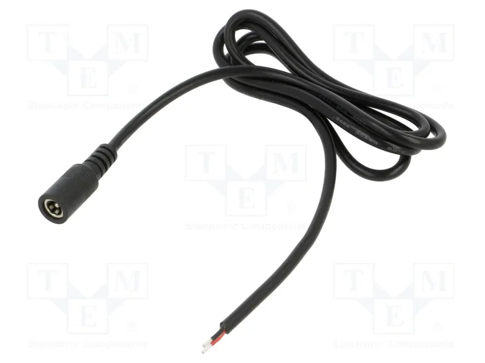 POS Cable de alimentación CC oval 2x0,5mm² 1m POS Cable de alimentación CC oval 2x0,5mm² 1m