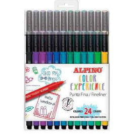 Alpino Rotuladores Fineliner Color Experience Estuche De 24 Rotuladores Surtidos