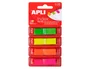Banderitas Separadoras Apli Film Zig-Zag 45x12 mm Pack De 4 Colores Fluor X 40 Hojas
