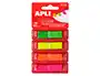 Banderitas Separadoras Apli Film Zig-Zag 45x12 mm Pack De 4 Colores Fluor X 40 Hojas