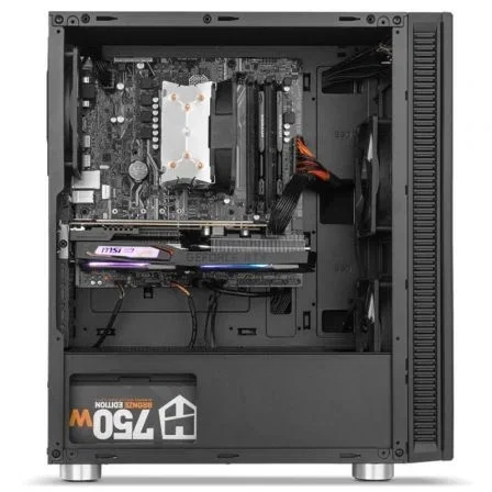 Nox Semitorre Hummer Void NXHUMMERVOID, Caja PC Silenciosa con Paneles Acústicos, Control de Ventiladores y USB 3.0