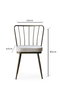 Hanah Home 985 V2 Juego de Sillas de Terciopelo Visón (2 Piezas) para Comedor o Salón, Altura Asiento 50 cm, 175 kg
