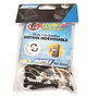 Mottez Kit montaje barras de seguridad con 10 tornillos de acero negros y 10 tacos