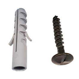 Mottez Kit montaje barras de seguridad con 10 tornillos de acero negros y 10 tacos