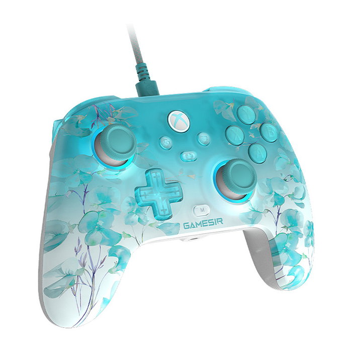 GameSir T7 Pro Floral Gamepad Alámbrico para PC, Xbox One S, Xbox One X, Xbox Series S y Xbox Series X