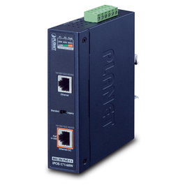 Planet IPOE-171-60W Inyector PoE++ Industrial 802.3bt 60W 1 Puerto Gigabit IP30 para Montaje en Pared y Carril DIN