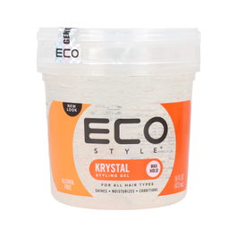 Eco Styler Gel de Peinado Profesional Kristal Máxima Fijación Efecto Cristal 473 Ml