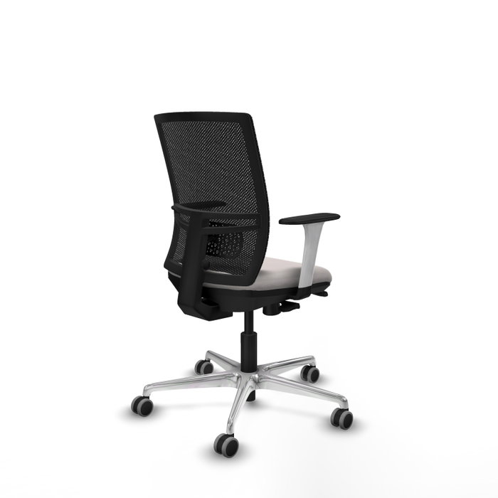 PIQUERAS Y CRESPO Silla de oficina Yunquera con mecanismo Sincro/Traslack, Blanco y Negro PIQUERAS Y CRESPO Silla de oficina Yunquera con mecanismo Sincro/Traslack, Blanco y Negro