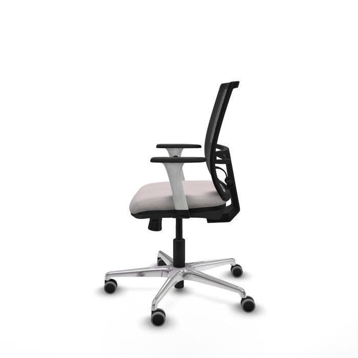 PIQUERAS Y CRESPO Silla de oficina Yunquera con mecanismo Sincro/Traslack, Blanco y Negro PIQUERAS Y CRESPO Silla de oficina Yunquera con mecanismo Sincro/Traslack, Blanco y Negro
