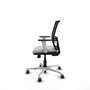 PIQUERAS Y CRESPO Silla de oficina Yunquera con mecanismo Sincro/Traslack, Blanco y Negro