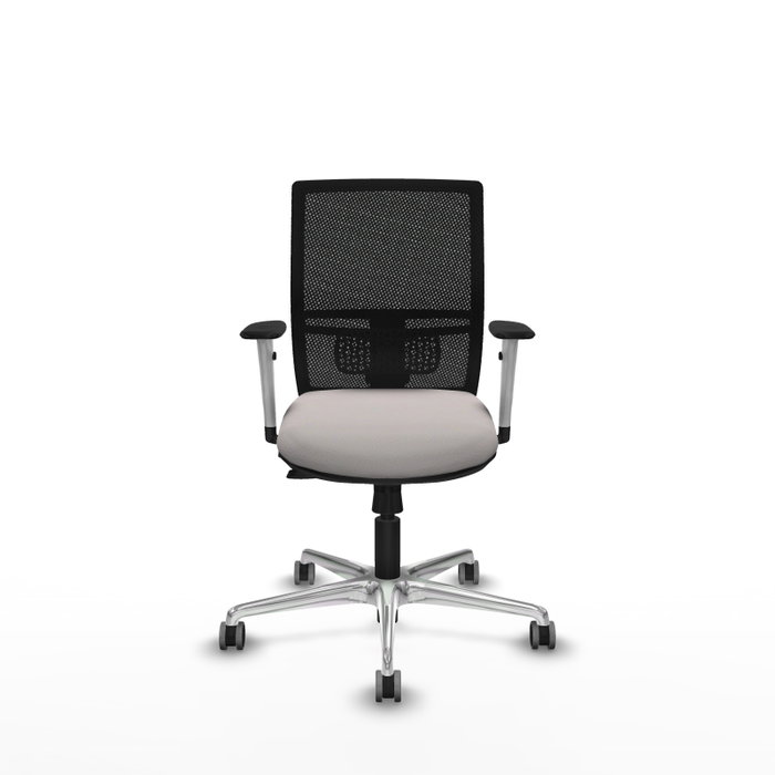PIQUERAS Y CRESPO Silla de oficina Yunquera con mecanismo Sincro/Traslack, Blanco y Negro PIQUERAS Y CRESPO Silla de oficina Yunquera con mecanismo Sincro/Traslack, Blanco y Negro
