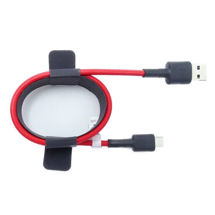 Xiaomi Cable Mi Braided USB-A a USB Tipo-C 1 m Rojo/Negro