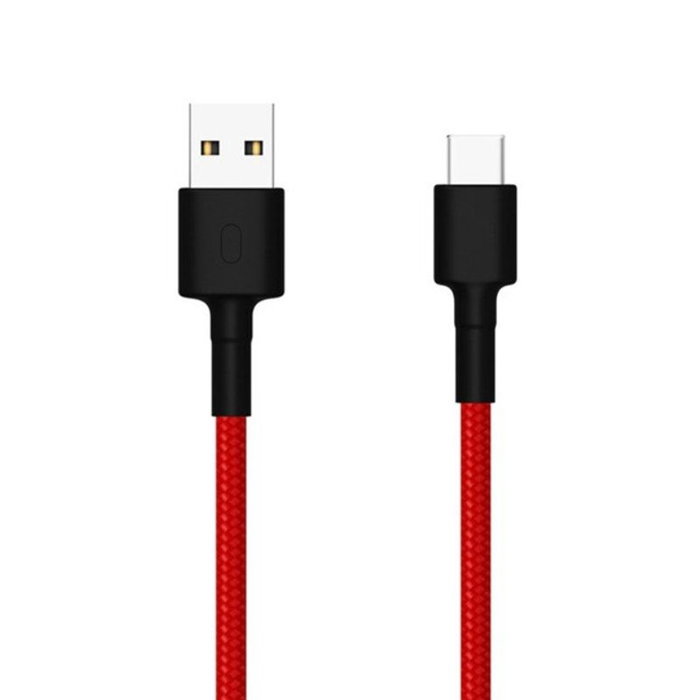 Xiaomi Cable Mi Braided USB-A a USB Tipo-C 1 m Rojo/Negro