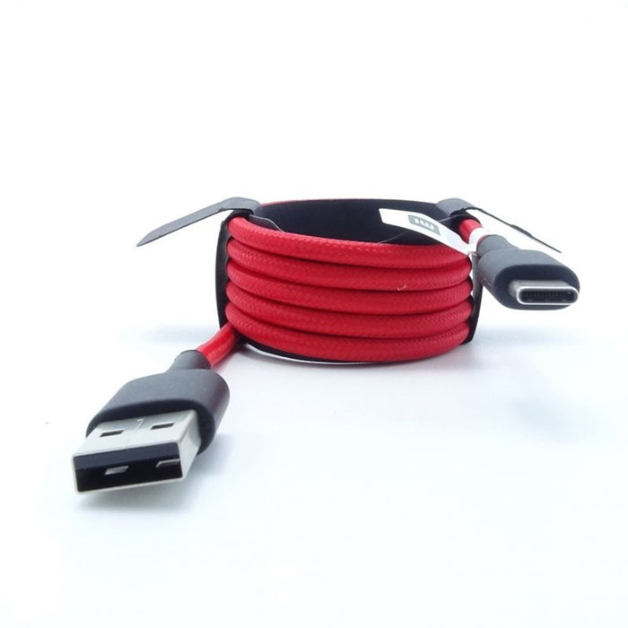 Xiaomi Cable Mi Braided USB-A a USB Tipo-C 1 m Rojo/Negro