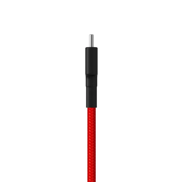 Xiaomi SJV4110GL Cable USB de 1 metro, Conector USB-A Macho a USB-C Macho, Color Negro y Rojo