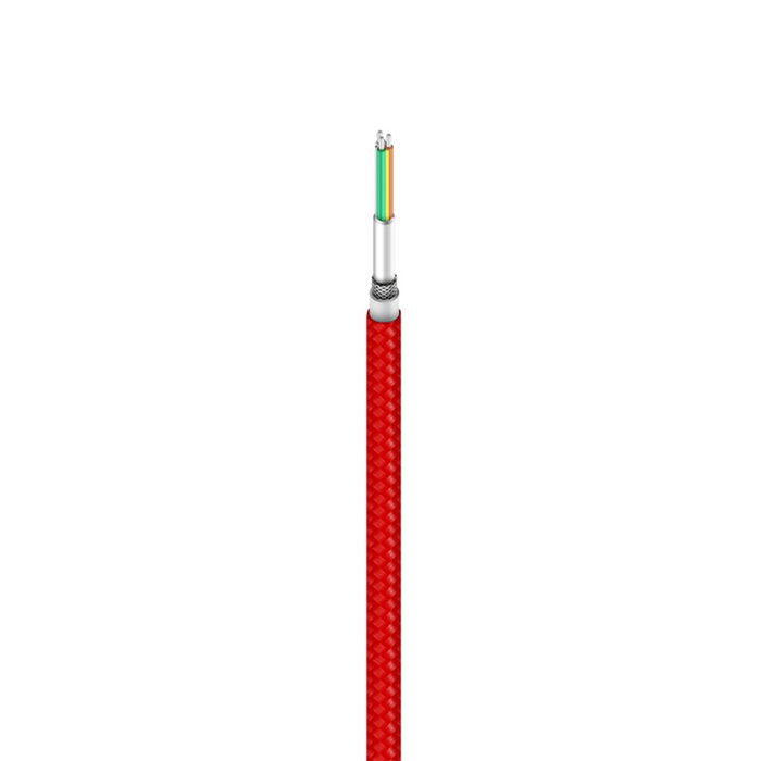 Xiaomi Cable Mi Braided USB-A a USB Tipo-C 1 m Rojo/Negro