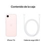 Apple iPhone 17e 512GB Smartphone 5G 6.1" Pantalla Super Retina XDR Rosa Palo Chip A19 Cámara Fusion 48MP Carga MagSafe iOS 26