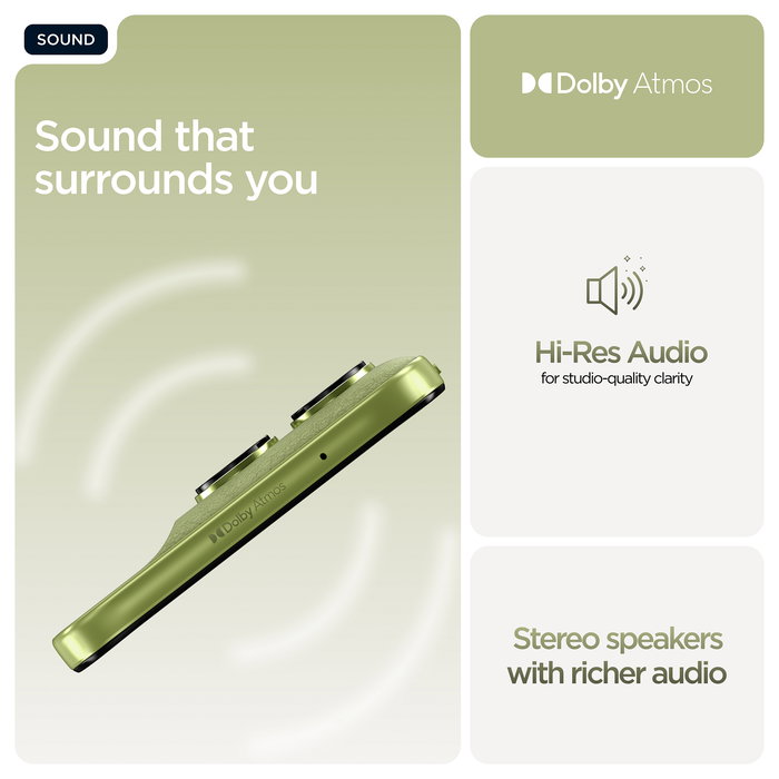 Motorola Moto G67 5G Smartphone 128GB 4GB RAM Dual SIM Pantalla 6.8" Extreme AMOLED 120Hz 50MP Cámara Android 16.0 Batería 5200mAh Resistente al Agua Color Verde