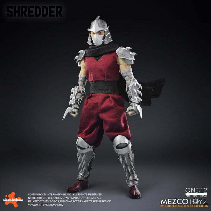 Mezco Toys Las Tortugas Ninja Figura 1/12 Shredder 17 cm