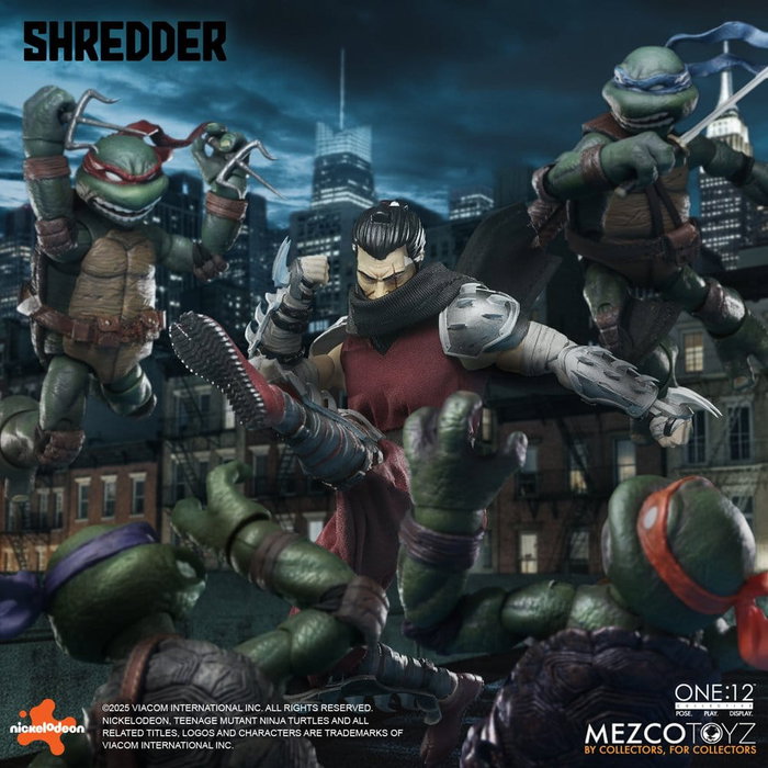 Mezco Toys Las Tortugas Ninja Figura 1/12 Shredder 17 cm
