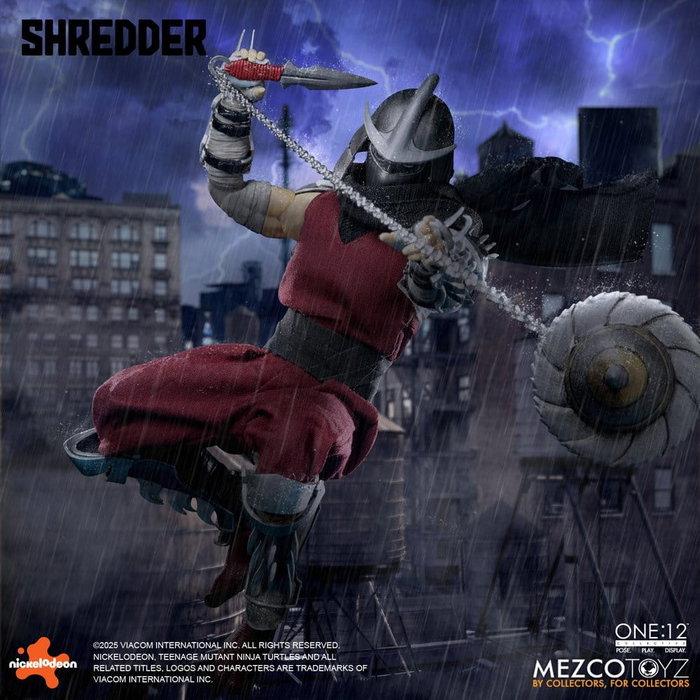Mezco Toys Las Tortugas Ninja Figura 1/12 Shredder 17 cm