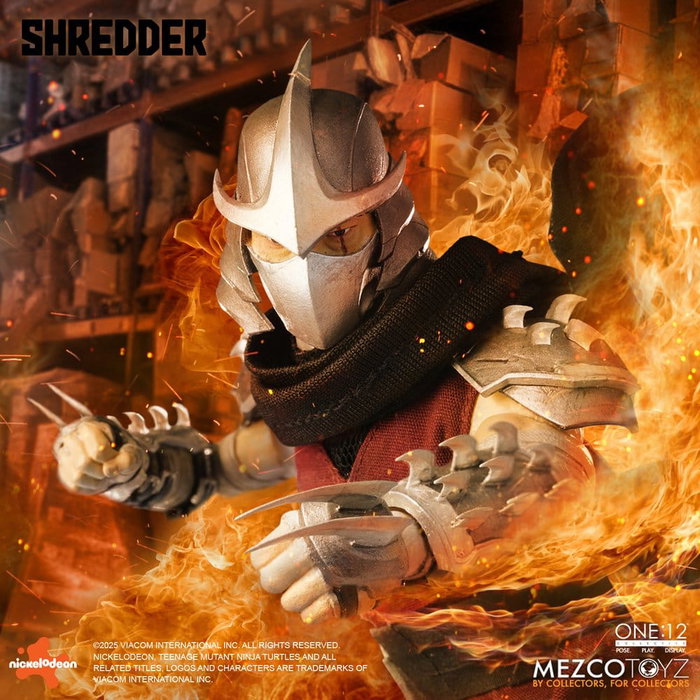 Mezco Toys Las Tortugas Ninja Figura 1/12 Shredder 17 cm