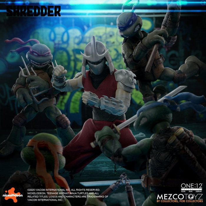 Mezco Toys Las Tortugas Ninja Figura 1/12 Shredder 17 cm