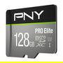 PNY PRO Elite MicroSDXC 128GB Tarjeta de Memoria, UHS-I, Clase 10, U3, Hasta 100MB/s de Lectura, con Adaptador SD