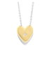Secrecy Collar con Colgante HIDDEN SMILE en Plata de Ley Dorado